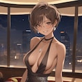 ドレス姿の日焼け彼女 7枚目
