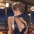ドレス姿の日焼け彼女 8枚目