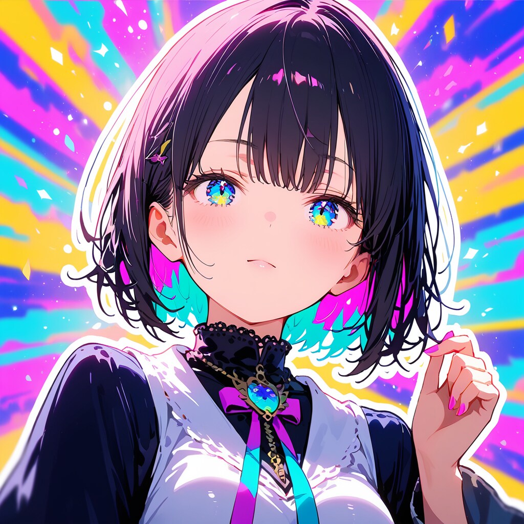 カラフルな少女