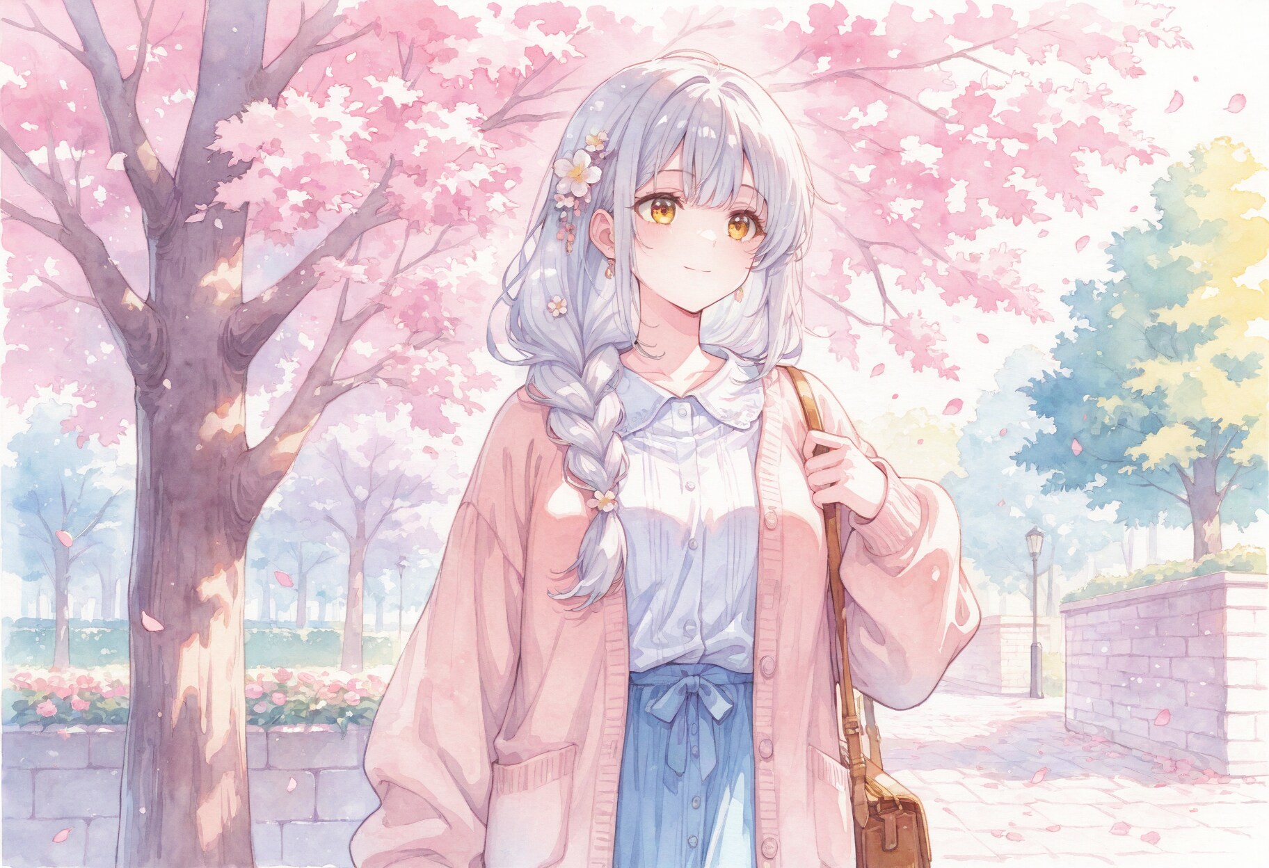 看板娘　flowers | の人気AIイラスト・グラビア