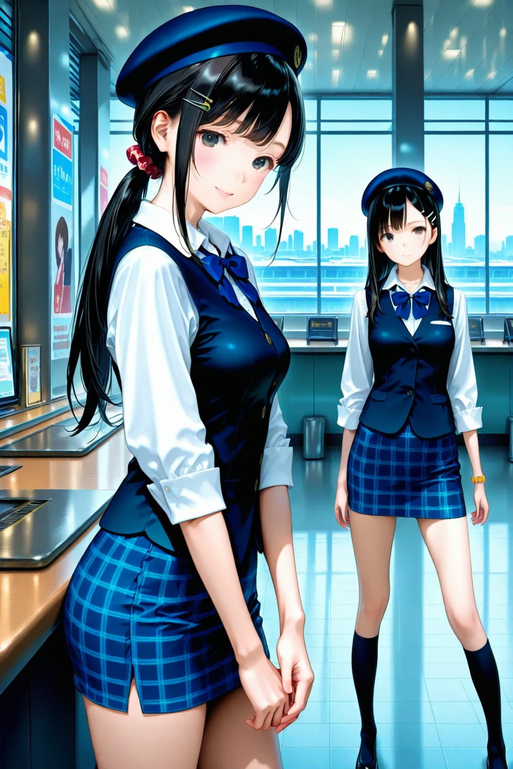 何かの制服を着る長女ちゃん🌸✨ | の人気AIイラスト・グラビア