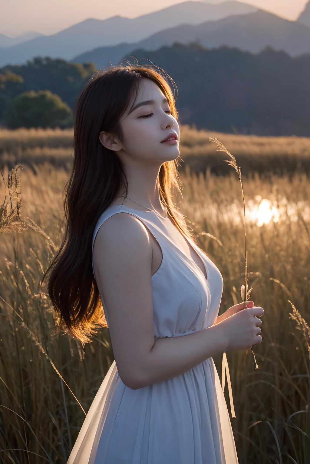 [4K AI ART] Sunset reed Style