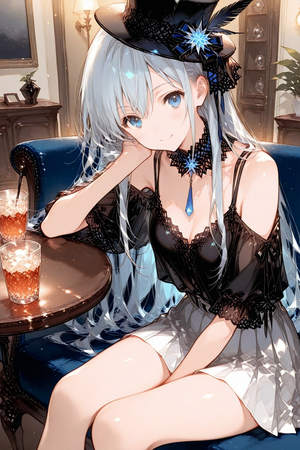 灰色に宿る青 | の人気AIイラスト・グラビア