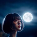 眼鏡女子 楓の中秋の名月 4枚目