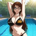 岡田ユリコ×Pornhubビキニ 3枚目
