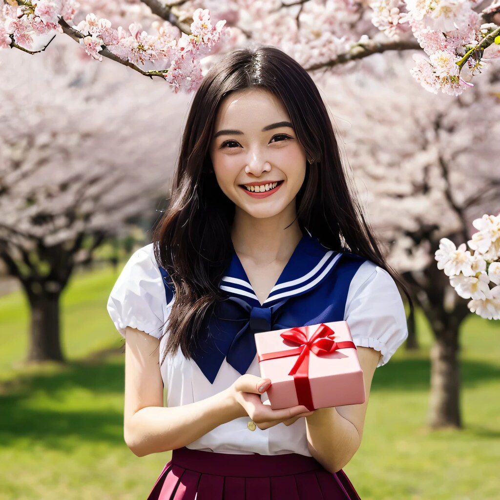 黒髪ロングでセーラー服の美女４６