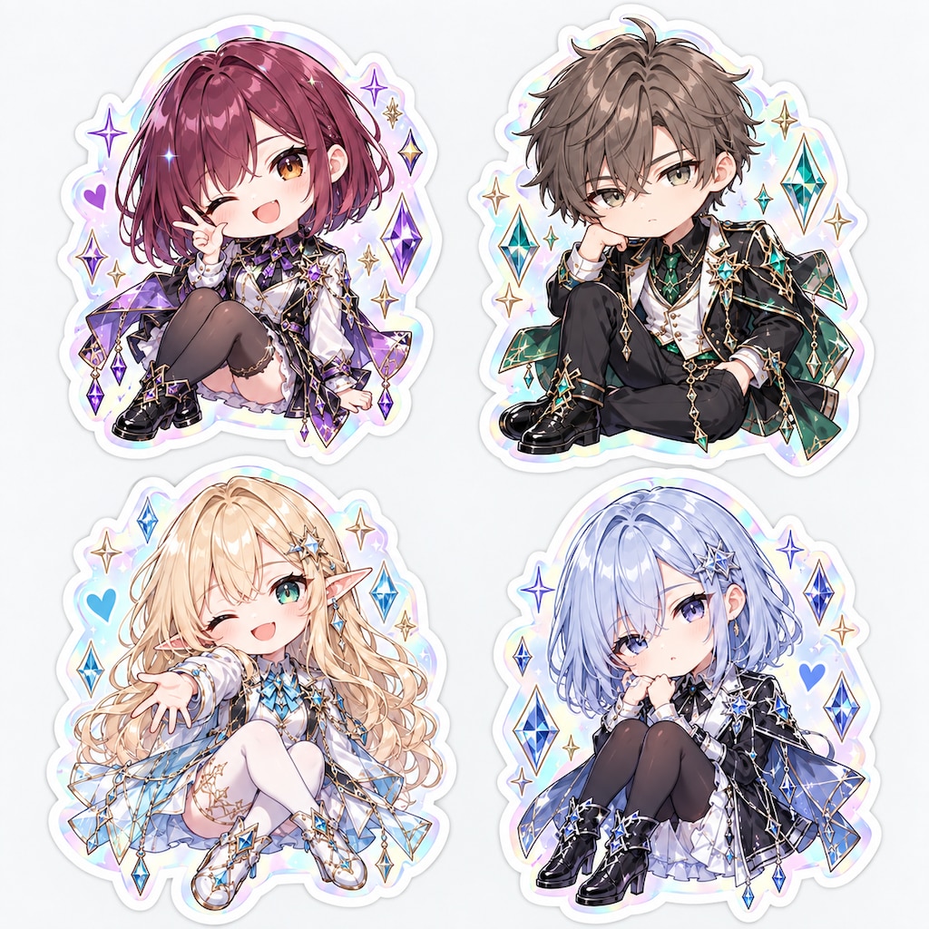 ちびキャラシール