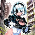 （R-15？版）むっちり2Bちゃん♪・・・R-15要素は薄っすら描写された例のスジのみです💦 2枚目