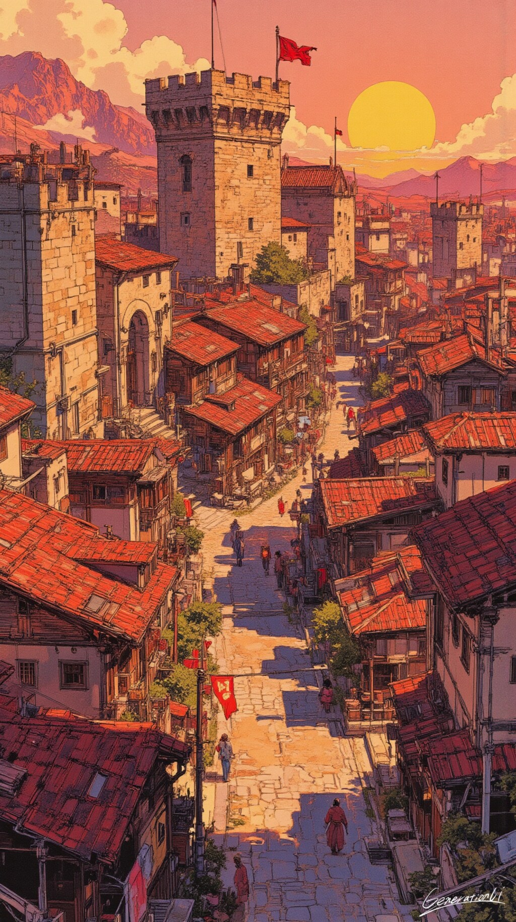 クエストはこの街から始まる／スマホ壁紙アーカイブ