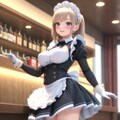 バーの店員のメイドさん 2枚目