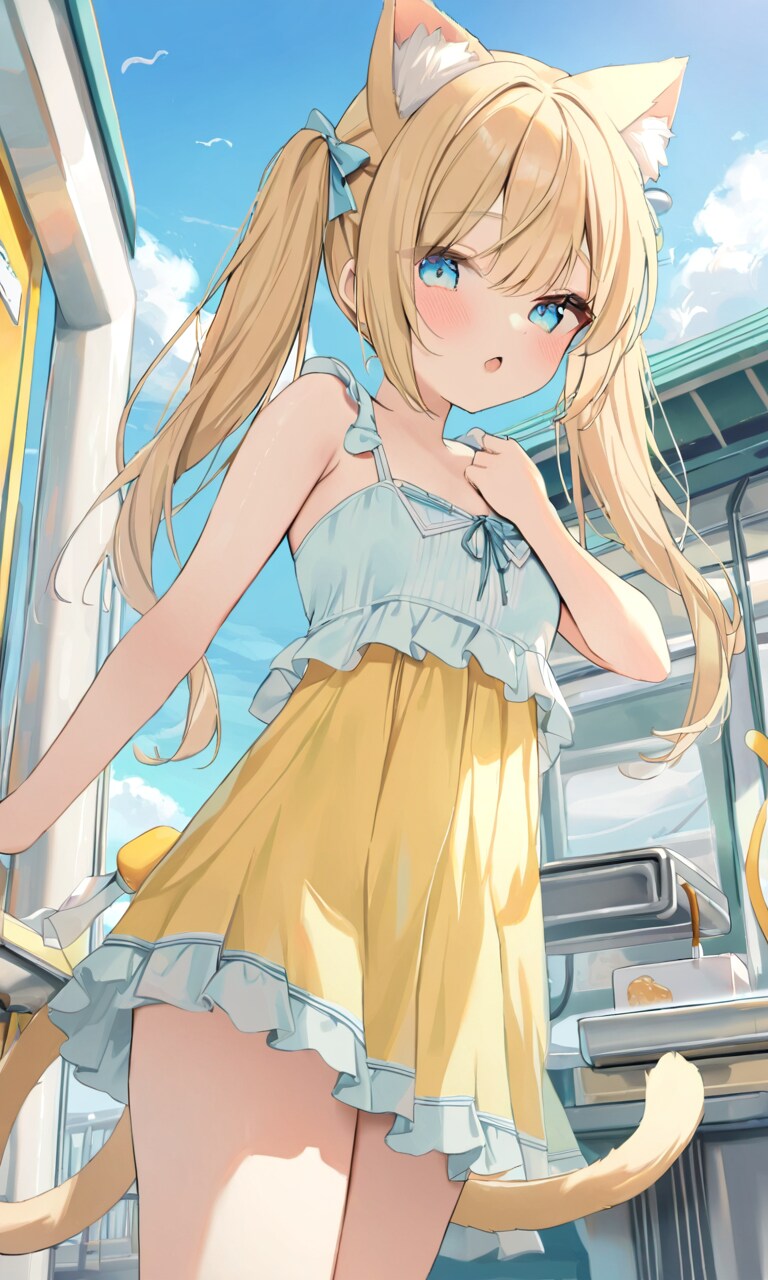 こるり「おうっ、お出かけですわっ」まや「尻尾が出て興奮と」 | の人気AIイラスト・グラビア