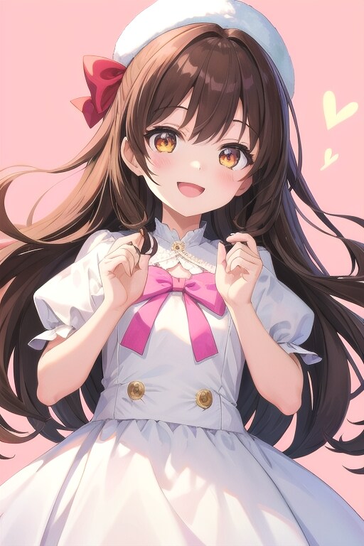 シンプルなピンクの背景で可愛いなごみちゃん🫶🏻💓