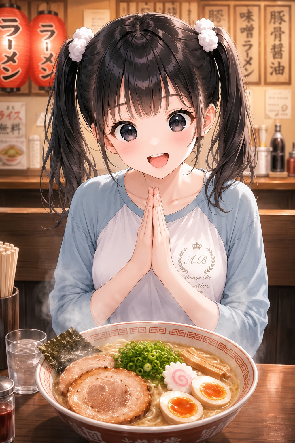 今日はラーメンの日〜♪いただきま〜す♡
