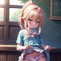 ロリモードレッドスカートたくし上げ 4枚目