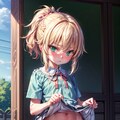 ロリモードレッドスカートたくし上げ 10枚目