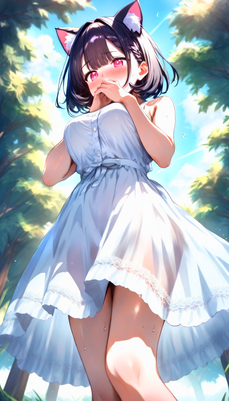 薄手白ドレス