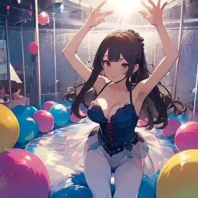 風船のバレリーナ・黒
