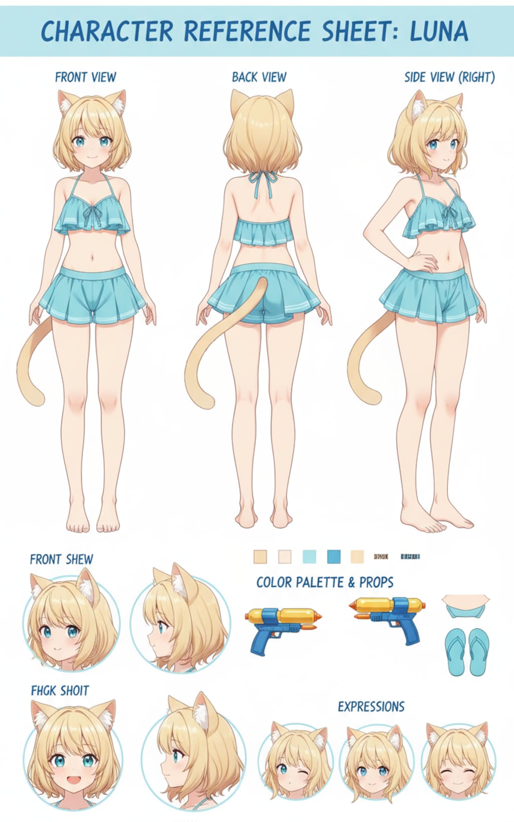 nano-banana でキャラシート