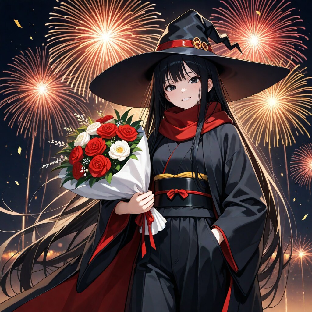 花火と花束な魔女さん