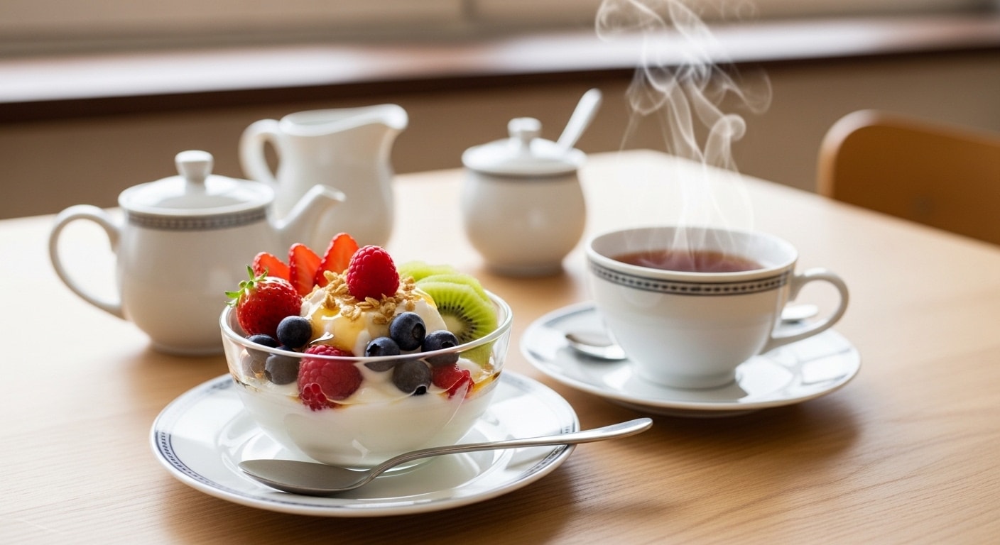 デザートのフルーツヨーグルト | の人気AIイラスト・グラビア