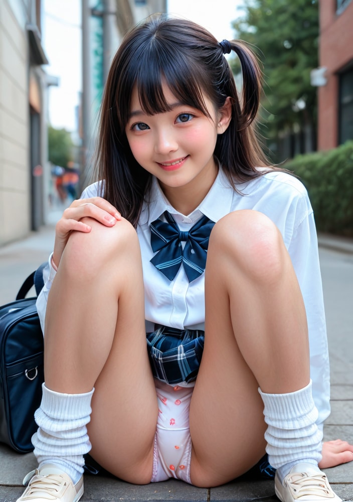 M字女子
