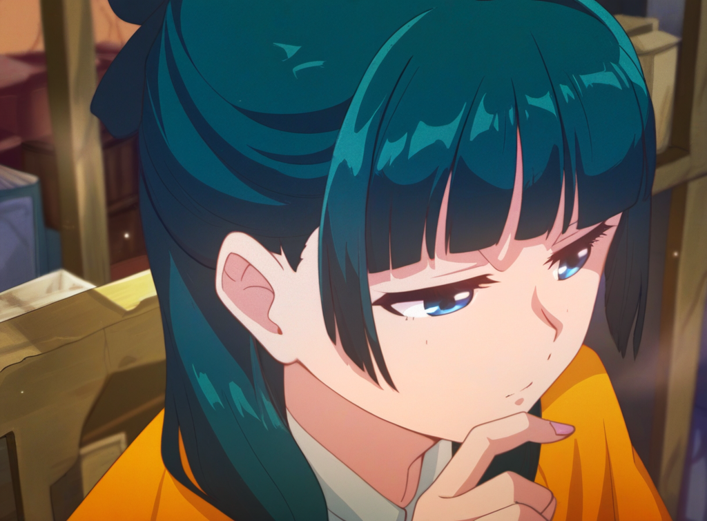 考えを巡らすまおまお（猫猫）