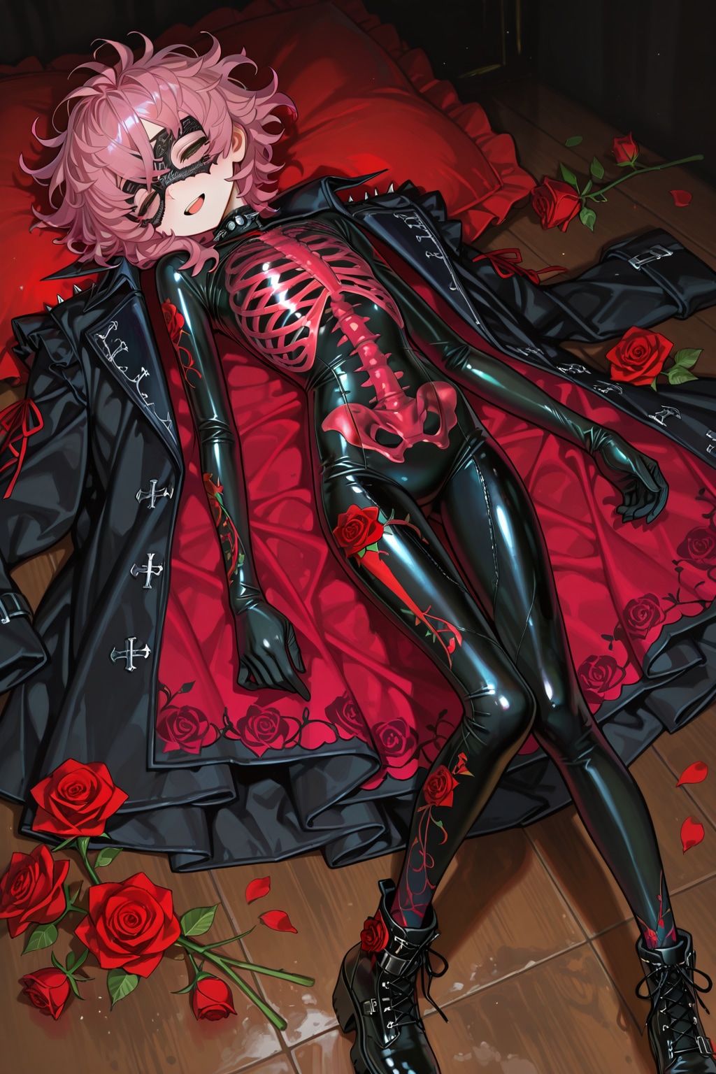 薔薇のスカル（衣装といっしょ）