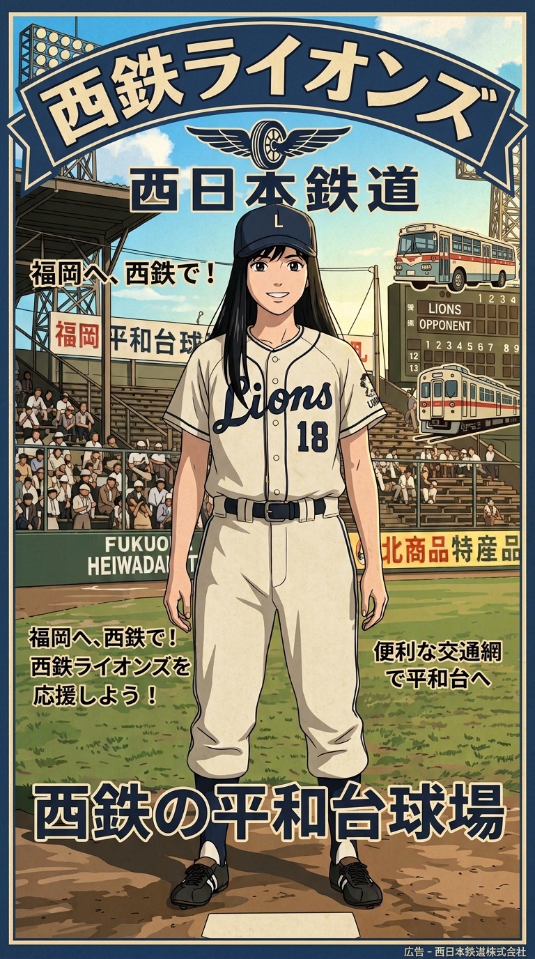 邂逅　西鉄ライオンズ | の人気AIイラスト・グラビア