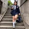 下校中の女子高生 5枚目