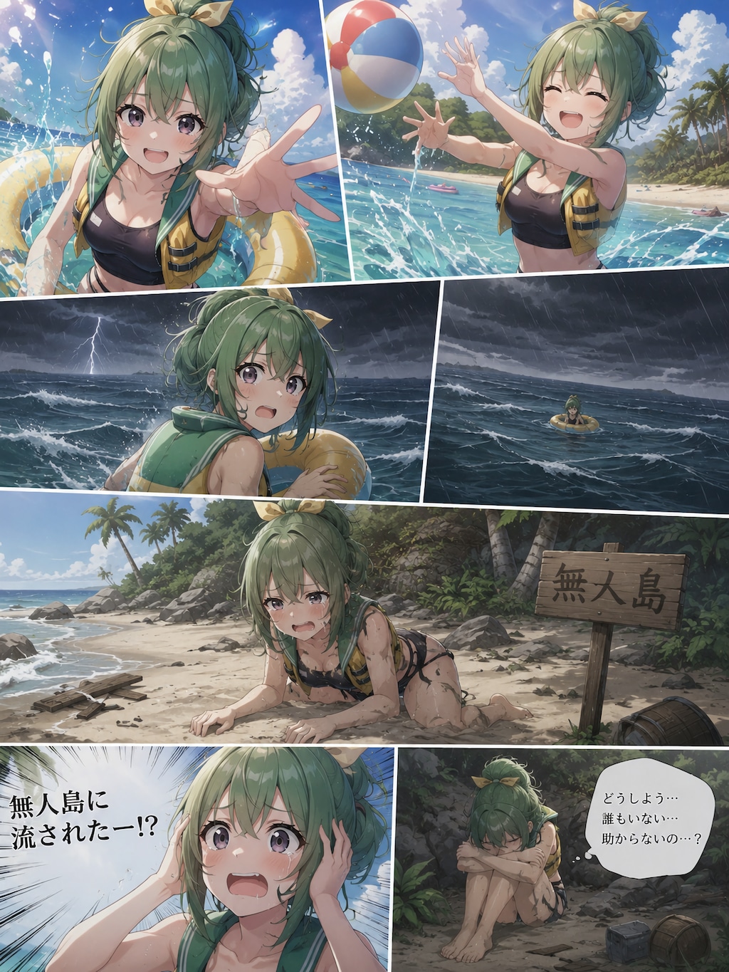 不幸の幸子ちゃん〜漂流編＆頼んでない荷物が続けて家に届く幸子(リメイク)