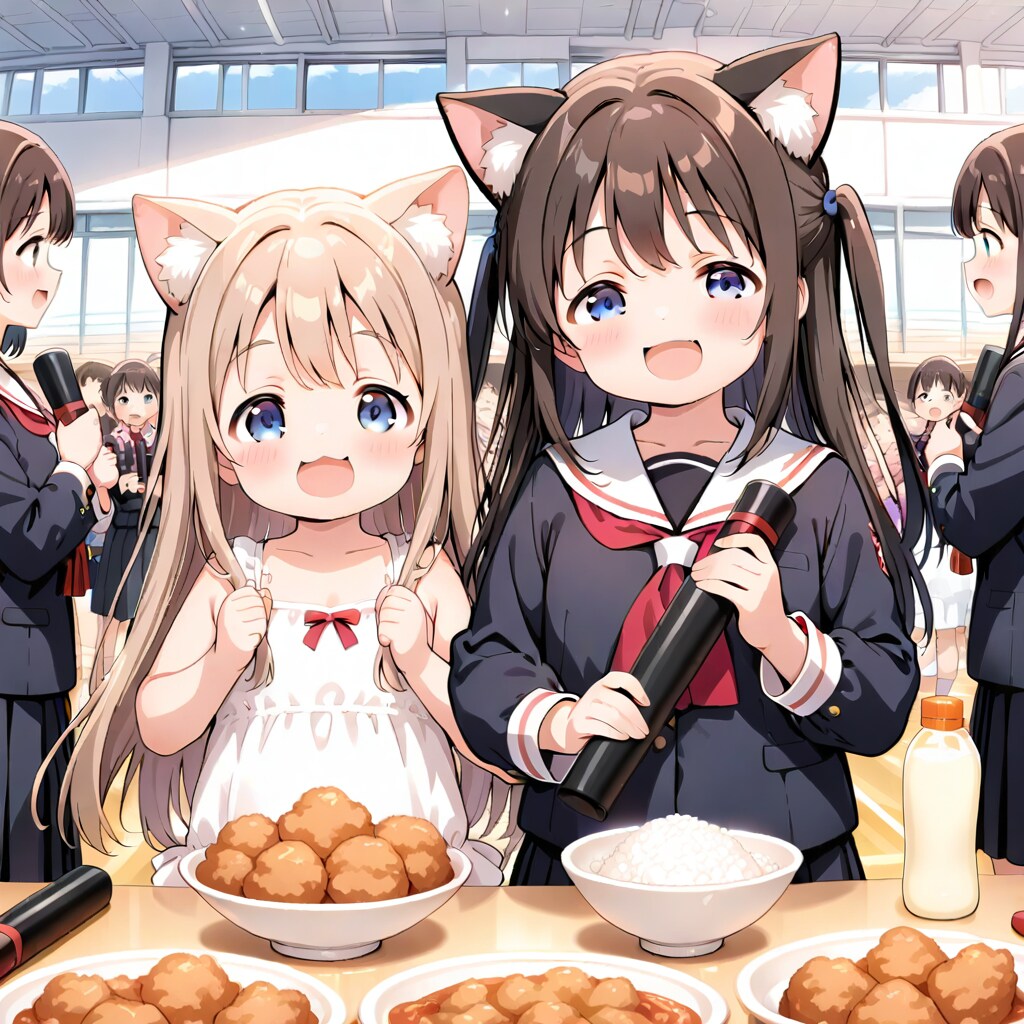 デブ達の日々を歌う小さな女の子