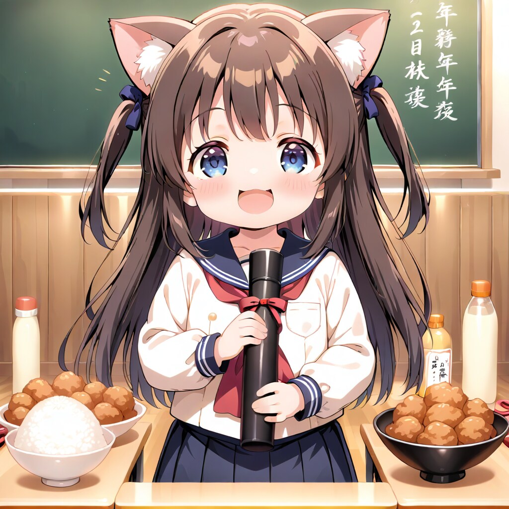 デブ達の日々を歌う小さな女の子