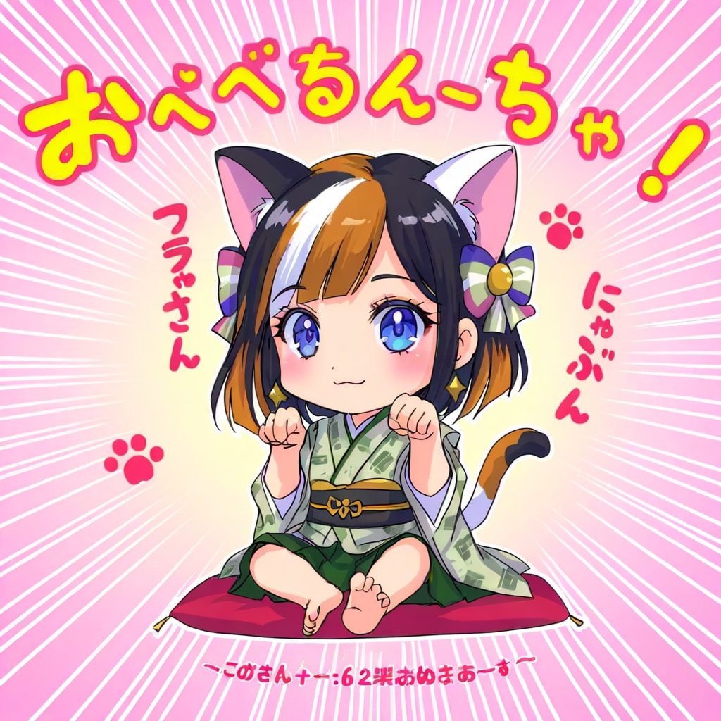 謎文字招き猫 | の人気AIイラスト・グラビア