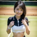 女子テニス部 4枚目