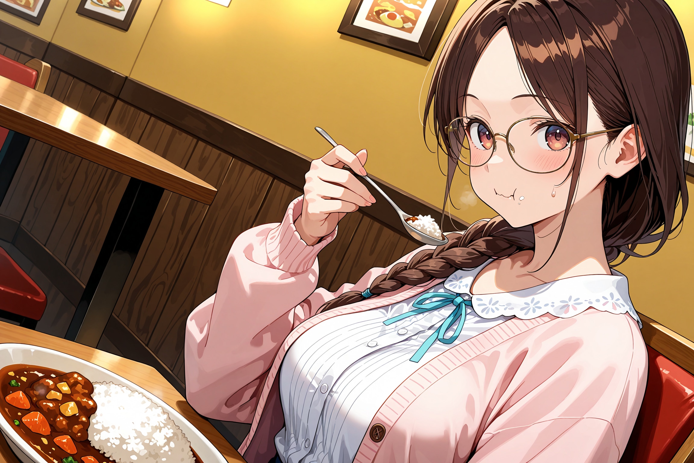 このカレー、辛いですね～