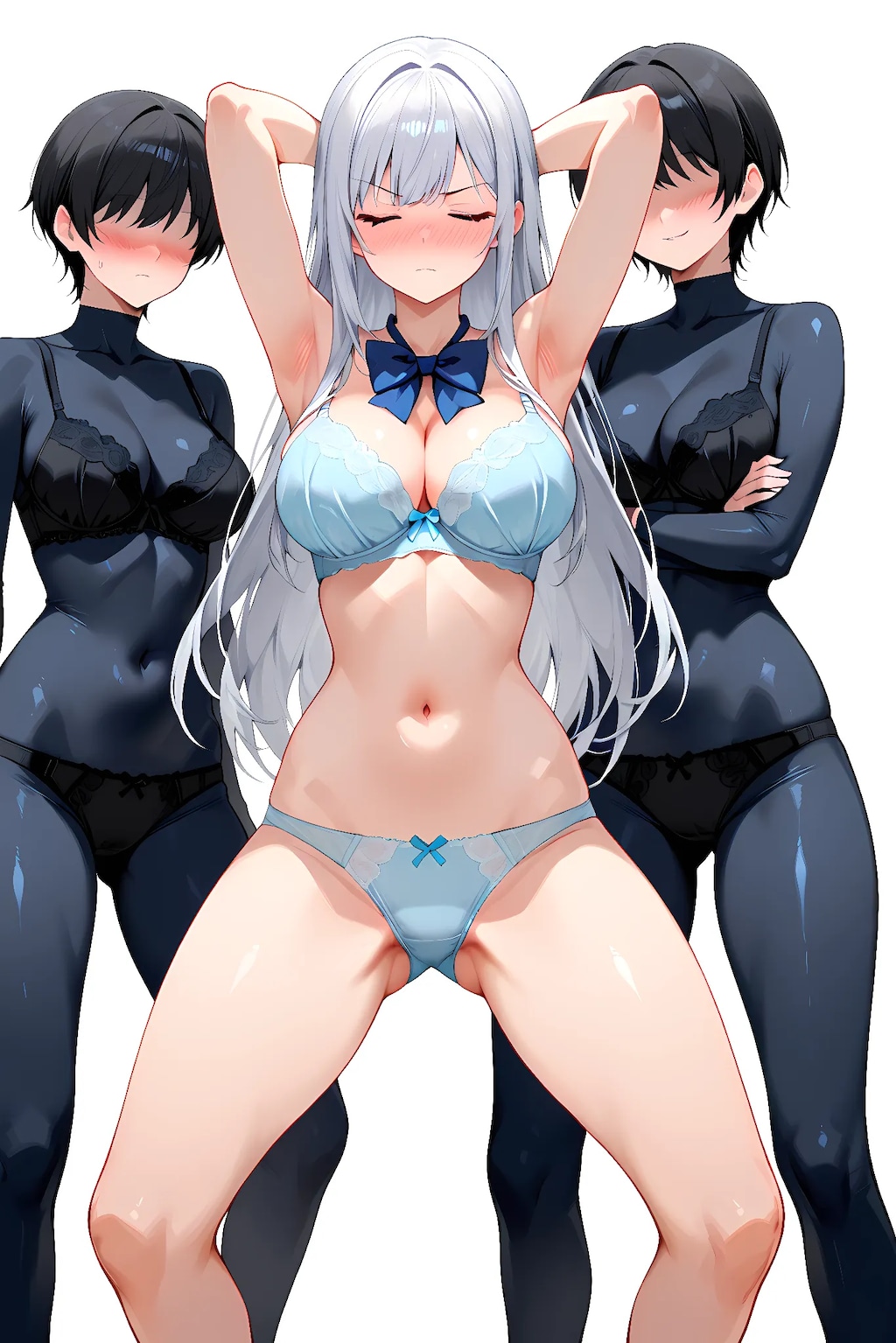 下着姿で降伏宣言を行うマジカルフロスト