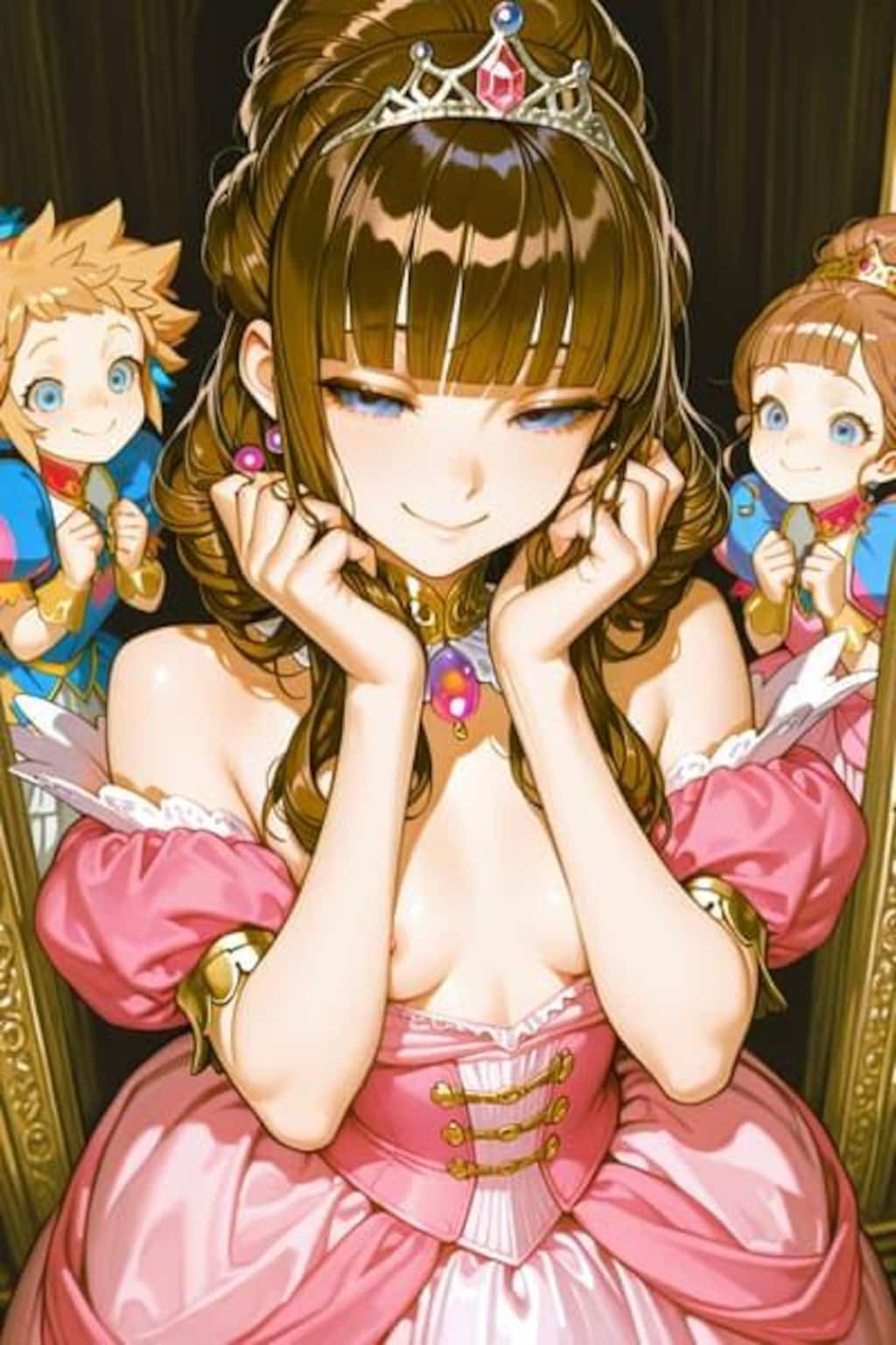 お着替え中の姫様