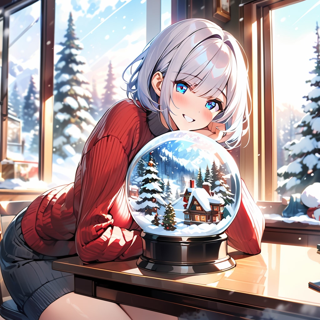 雪とスノードーム
