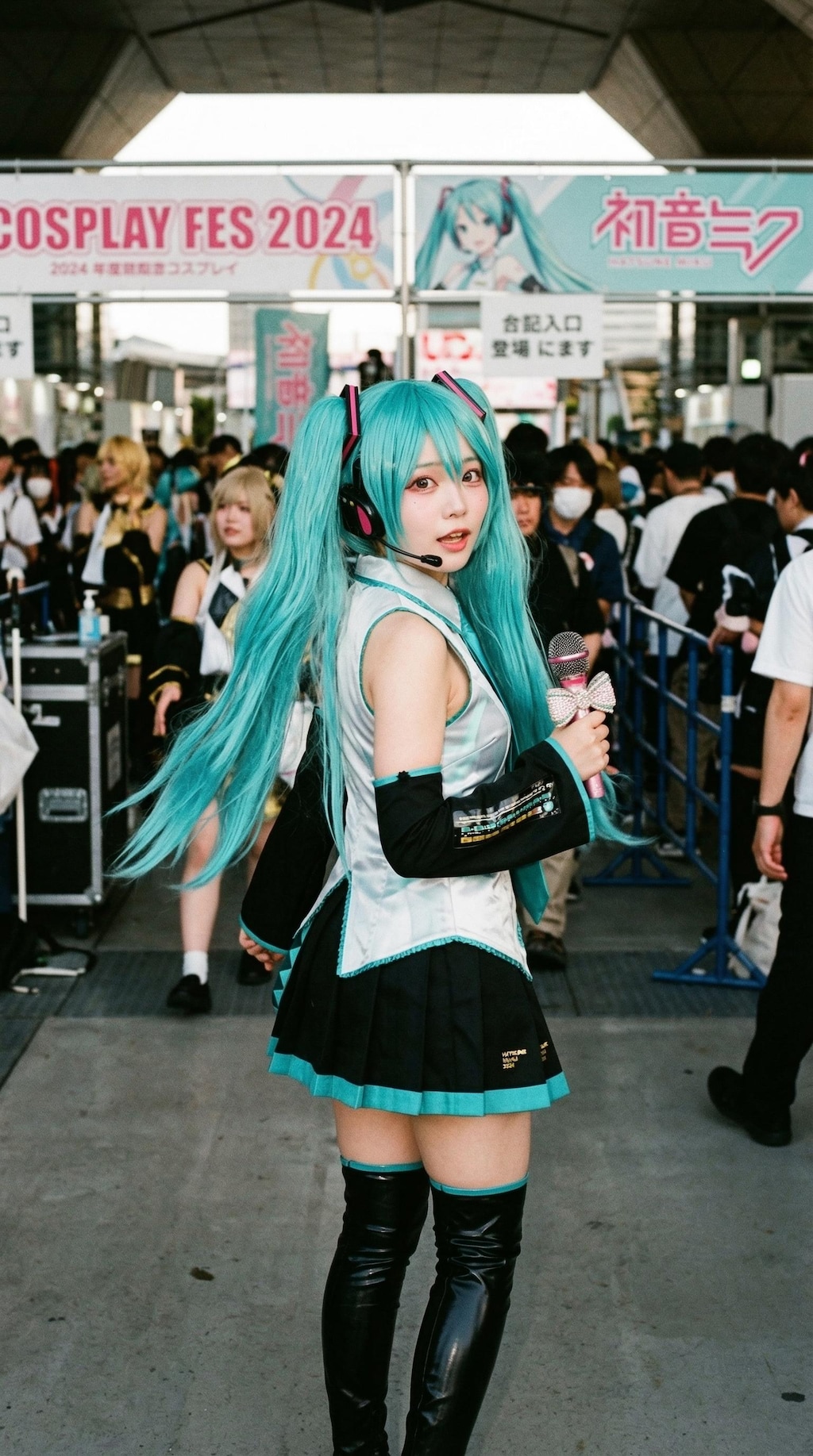 The Teal Idol's Smile