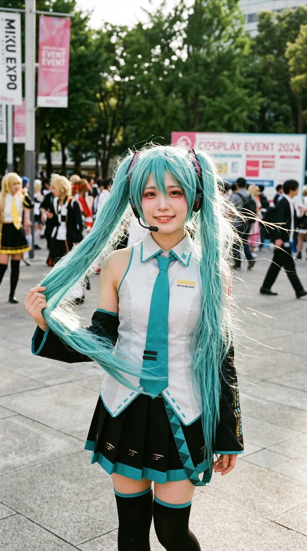 The Teal Idol's Smile