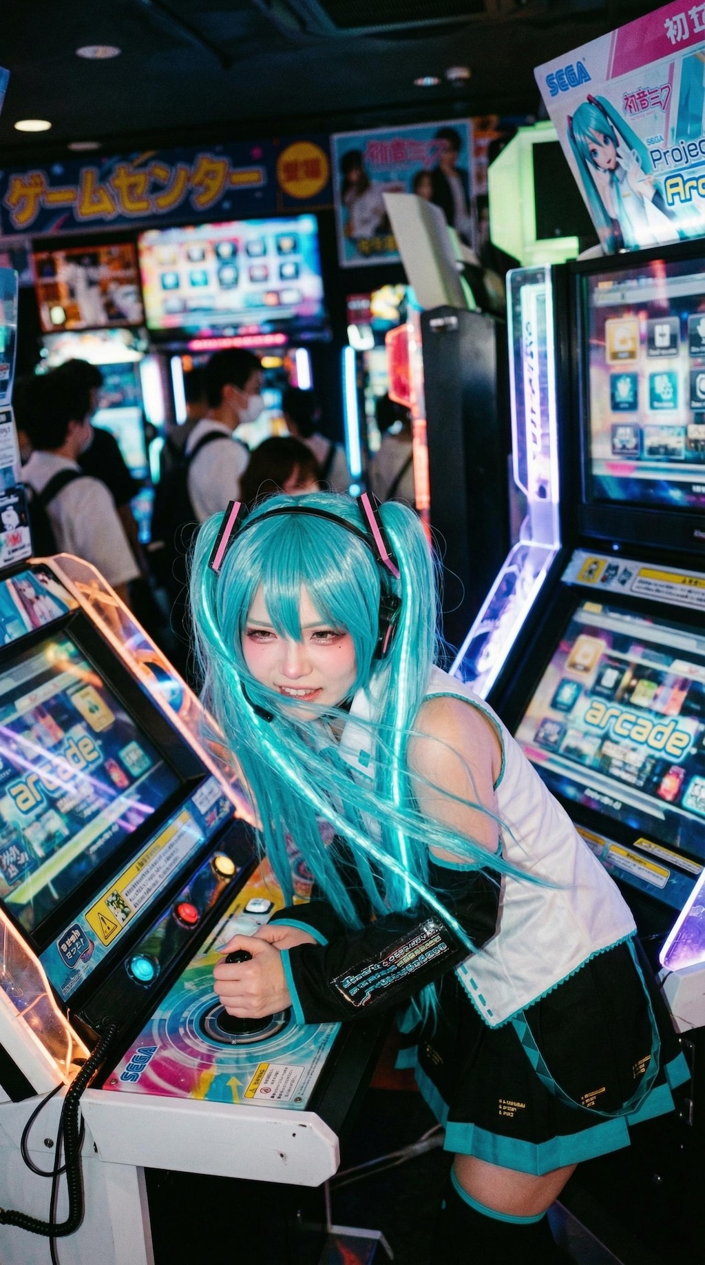 The Teal Idol's Smile