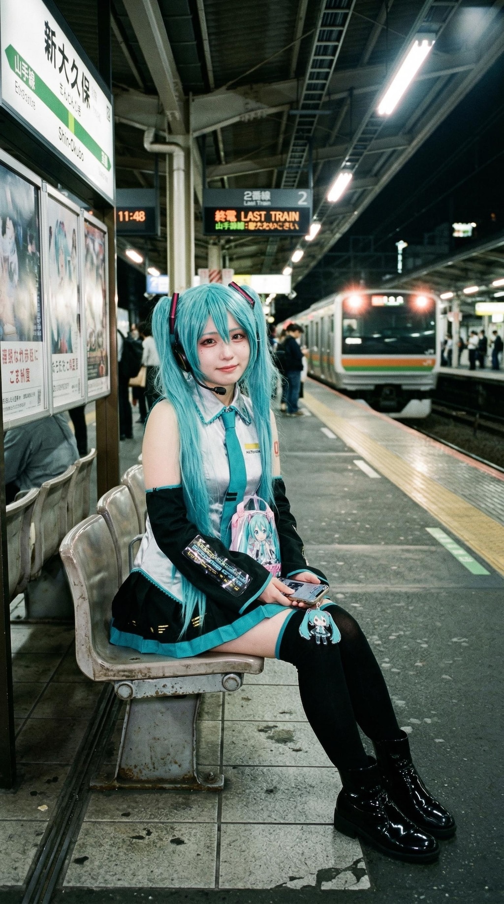 The Teal Idol's Smile