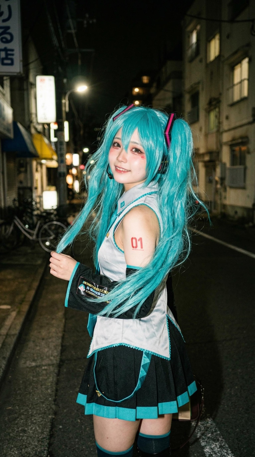 The Teal Idol's Smile