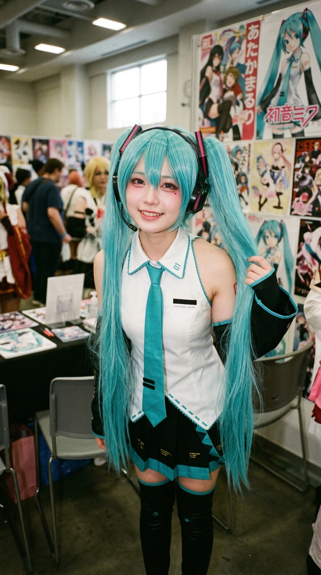 The Teal Idol's Smile