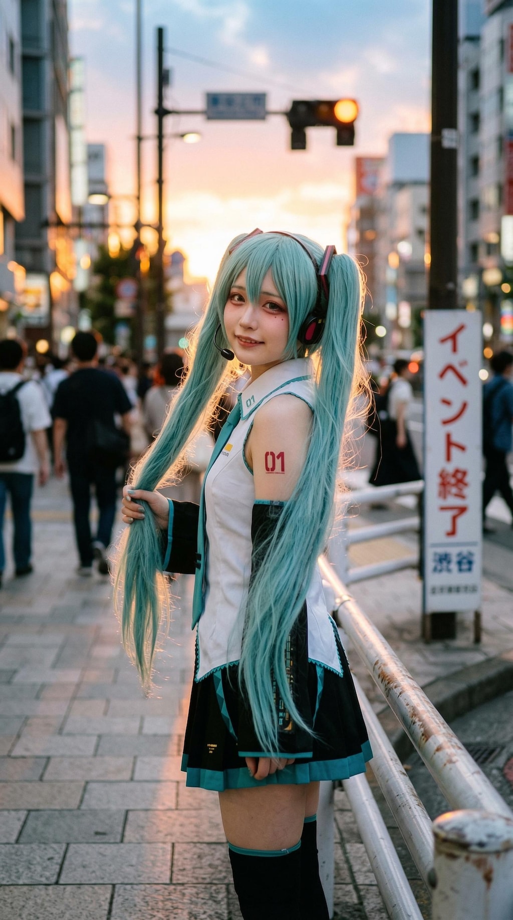 The Teal Idol's Smile