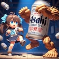 格闘ゲームのビール缶と小さな女の子 6枚目