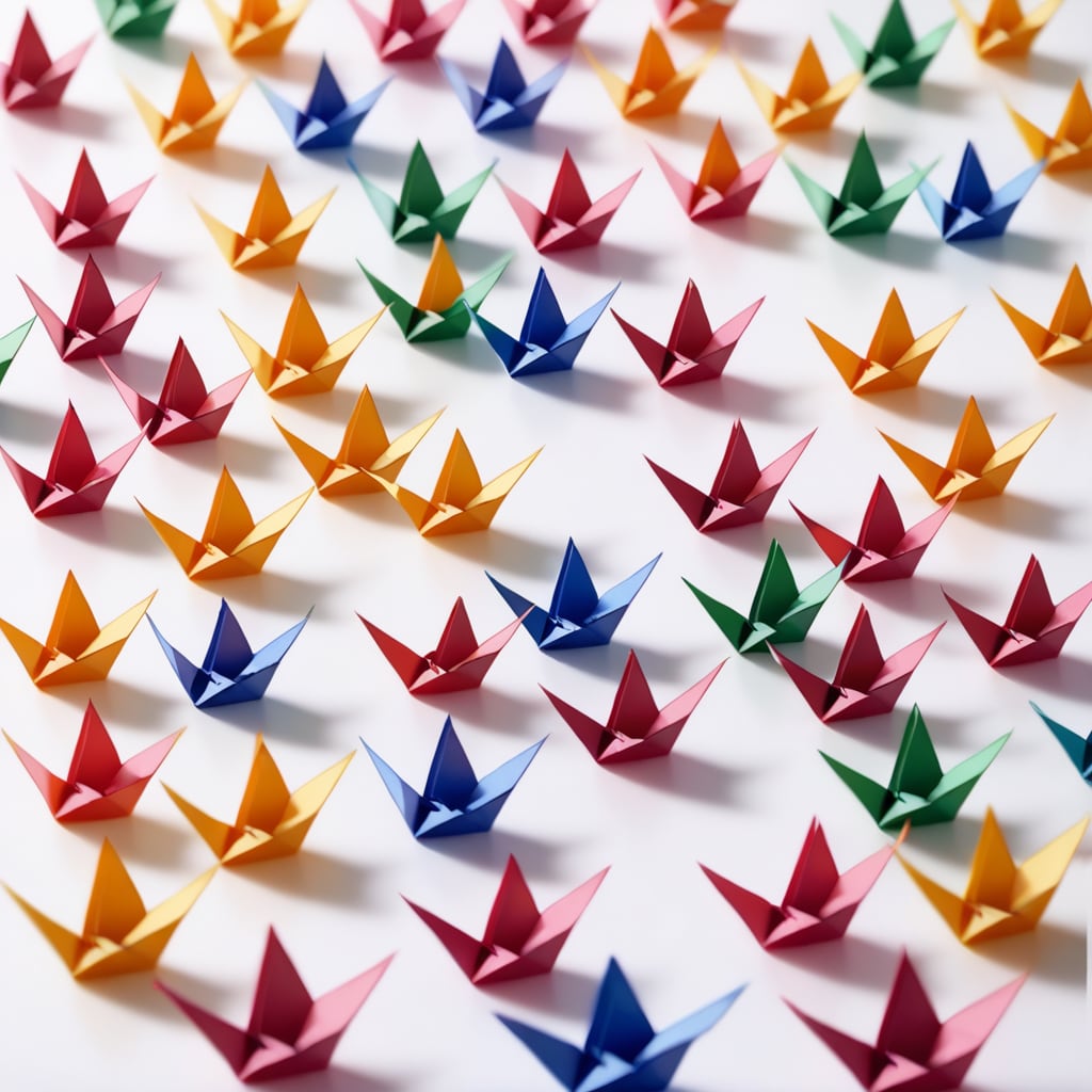 折り鶴いっぱい