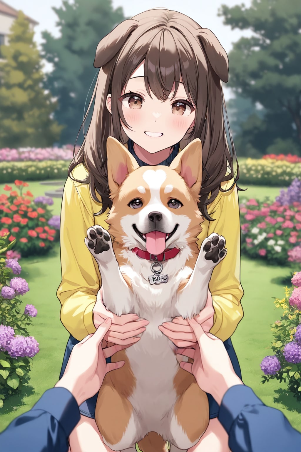 愛犬とじゃれ合うLILAC娘🐶❤️