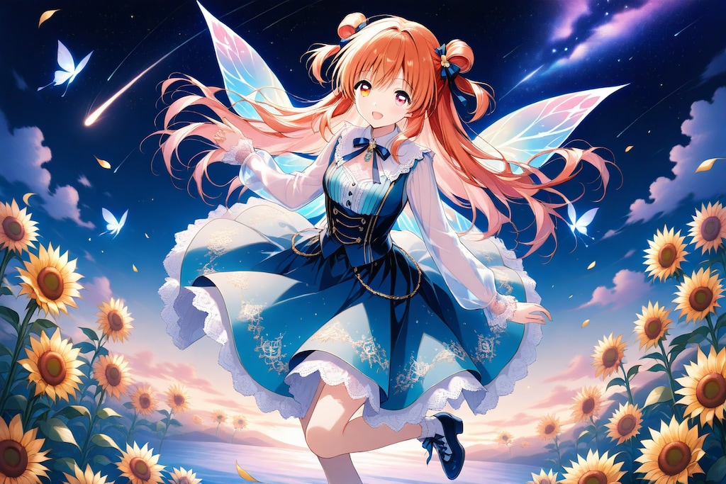 向日葵とダンスを