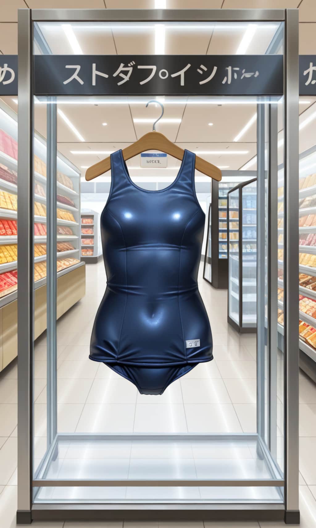 喋るスク水(Pixai)